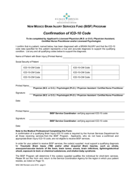 Form MAD386 Brain Injury Services Fund (Bisf) Program Application - New Mexico, Page 9