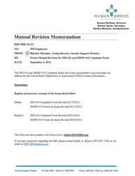 Form ISD416 &quot;Income Support Division Complaint Form&quot; - New Mexico (English/Spanish)