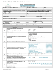 Form MAD754 Attachment B &quot;Weighted Standardized Health Risk Assessment (HRA)&quot; - New Mexico, Page 2