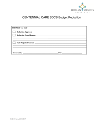 Form MAD619 Centennial Care Self-directed Community Benefit Budget Reduction Form - New Mexico, Page 3