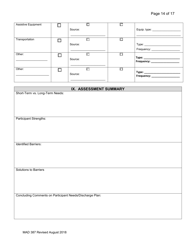 Form MAD387 Bisf Service Coordination Assessment - New Mexico, Page 15
