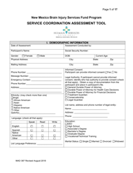 Form MAD387 Bisf Service Coordination Assessment - New Mexico, Page 2
