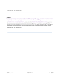 Autism Evaluation Practitioner (Aep) Attestation Template - New Mexico, Page 2