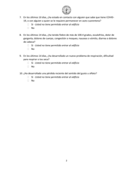 Poder Judicial De Nuevo Mexico Covid-19 Preguntas De Evaluacion Para Las Instalaciones De Los Tribunales - New Mexico (Spanish), Page 2