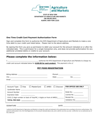 Form FSI435 New York State Pet Food Registration - New York, Page 3