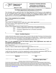 Form T-252A Authorization for Verification of Non-disabled Veteran Credits Use - New York, Page 2