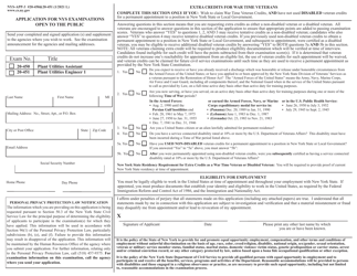Document preview: Form NYS-APP-3 #20-450 (NYS-APP-3 #20-451) Application for NYS Examinations Open to the Public - New York