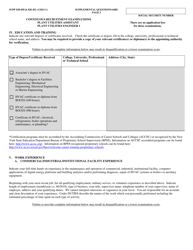 Form NYS-APP-3 #20-450 (NYS-APP-3 #20-451) Application for NYS Examinations Open to the Public - New York, Page 4