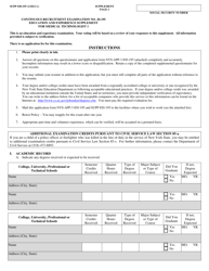 Form NYS-APP-3 #20-195 Application for NYS Examinations Open to the Public - Medical Technologist 1 - New York, Page 2