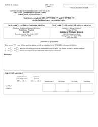 Form NYS-APP-3 #20-195 Application for NYS Examinations Open to the Public - Medical Technologist 1 - New York, Page 4