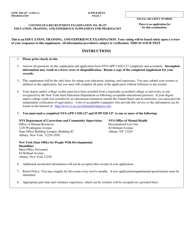 Form NYS-APP-3 #20-127 Application for NYS Examinations Open to the Public - Pharmacist - New York, Page 2