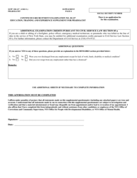 Form NYS-APP-3 #20-127 Application for NYS Examinations Open to the Public - Pharmacist - New York, Page 7