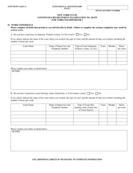 Form NYS-APP-#20-879 Application for NYS Examinations Open to the Public - Verbatim Reporter 1 - New York, Page 3