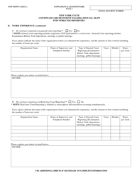 Form NYS-APP-#20-879 Application for NYS Examinations Open to the Public - Verbatim Reporter 1 - New York, Page 4
