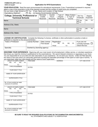 Form NYS-APP Application for NYS Examinations - New York, Page 2