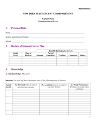 Document preview: Attachment 2 Career Plan for Adults - New York