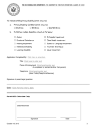 Form PHC-10 Application to the Commissioner of Education for Approval for an Evaluation to Attend a New York State-Operated School - New York, Page 3