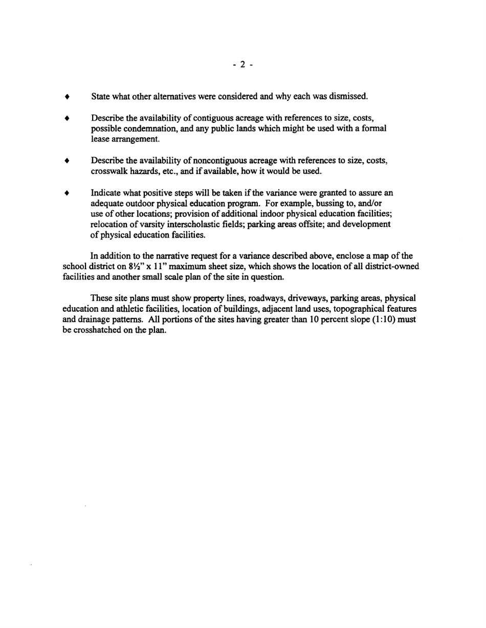 Form EFP-S Application for Examination and Approval of a School Site - New York, Page 3