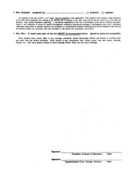 Form EFP-S Application for Examination and Approval of a School Site - New York, Page 5