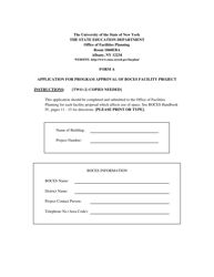 Form A Application for Program Approval of Boces Facility Project - New York