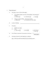 Form A Application for Program Approval of Boces Facility Project - New York, Page 2