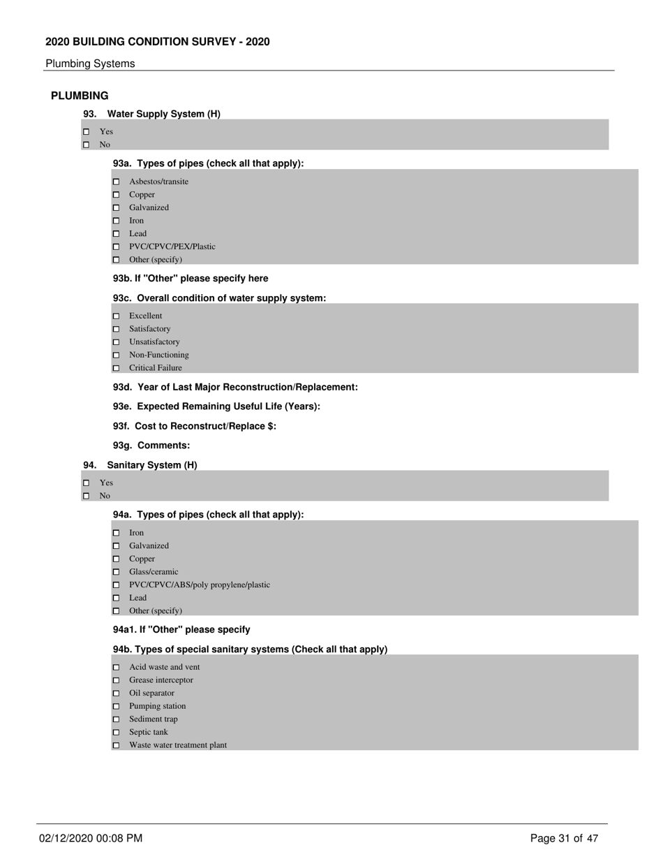 Building Condition Survey - New York, Page 31