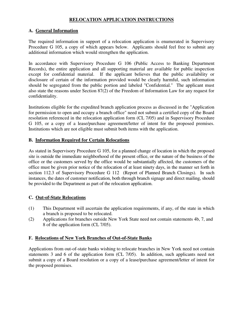 Application for Permission to Change the Location of Branch / Principal Office - New York, Page 3