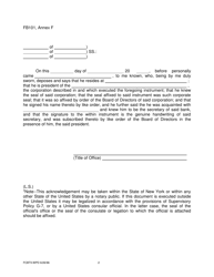 Form FB101 Annex F Appointment of Superintendent of Financial Services as True and Lawful Attorney - New York, Page 2