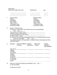 Form FB102 Annex A Personal Questionnaire - New York, Page 2