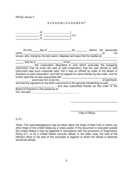 Form FB102 Annex F Designation of Person to Whom Process May Be Forwarded by the Superintendent - New York, Page 2