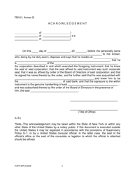 Form FB101 Annex G Designation of Person to Whom Process May Be Forwarded by the Superintendent - New York, Page 2