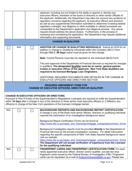 Mortgage Banker Company Amendment Instructions - New York, Page 10