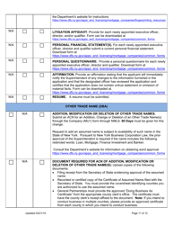 Mortgage Banker Company Amendment Instructions - New York, Page 11