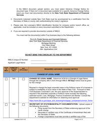 Mortgage Banker Company Amendment Instructions - New York, Page 2