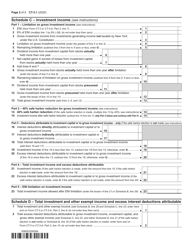 Form CT-3.1 Investment and Other Exempt Income and Investment Capital - New York, Page 2