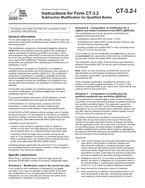 Form CT-3.2 2020 Printable Pdf