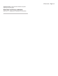 Instructions for Form CT-3.4 Net Operating Loss Deduction (Nold) - New York, Page 3