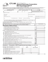 Form CT-3-M General Business Corporation Mta Surcharge Return - New York