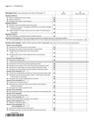 Form CT-3-M General Business Corporation Mta Surcharge Return - New York, Page 2