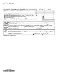 Form CT-3-M General Business Corporation Mta Surcharge Return - New York, Page 4