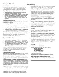 Form CT-6.1 Termination of Election to Be Treated as a New York S Corporation - New York, Page 2