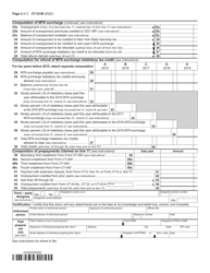 Form CT-33-M Insurance Corporation Mta Surcharge Return - New York, Page 2