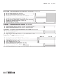 Form CT-33-NL Non-life Insurance Corporation Franchise Tax Return - New York, Page 3