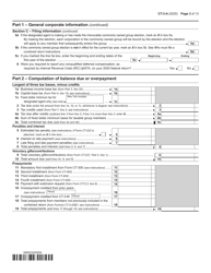 Form CT-3-A General Business Corporation Combined Franchise Tax Return - New York, Page 3