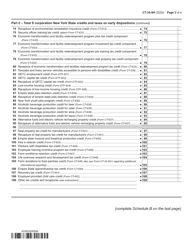 Form CT-34-SH New York S Corporation Shareholders&#039; Information Schedule - New York, Page 3