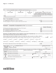 Form CT-183 Transportation and Transmission Corporation Franchise Tax Return on Capital Stock - New York, Page 4