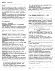 Instructions for Form CT-46 Claim for Investment Tax Credit (Includes Employment Incentive Credit) - New York, Page 2