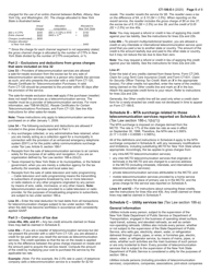 Instructions for Form CT-186-E Telecommunications Tax Return and Utility Services Tax Return - New York, Page 5