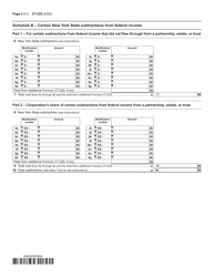 Form CT-225 New York State Modifications - New York, Page 2