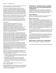 Instructions for Form CT-224 Public Utility, Power Producer, and Pipeline Adjustments - New York, Page 2